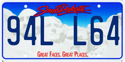 SD license plate 94LL64