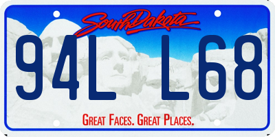 SD license plate 94LL68