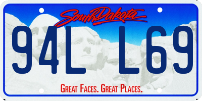 SD license plate 94LL69