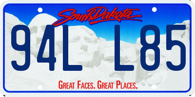 SD license plate 94LL85