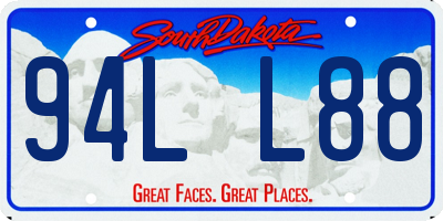 SD license plate 94LL88