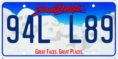 SD license plate 94LL89