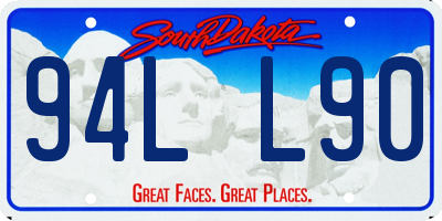 SD license plate 94LL90