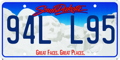SD license plate 94LL95