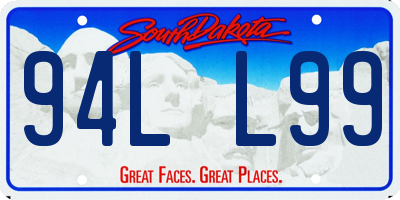 SD license plate 94LL99