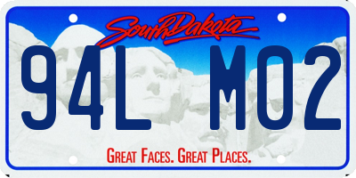 SD license plate 94LM02