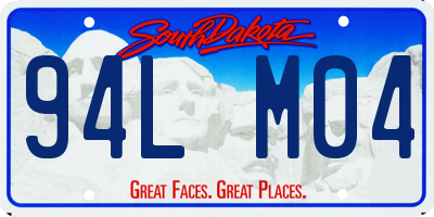 SD license plate 94LM04