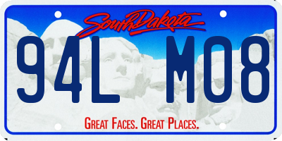 SD license plate 94LM08