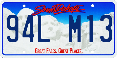 SD license plate 94LM13