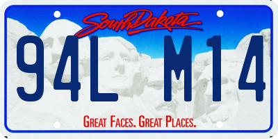 SD license plate 94LM14