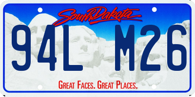 SD license plate 94LM26