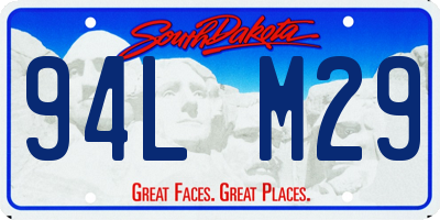 SD license plate 94LM29
