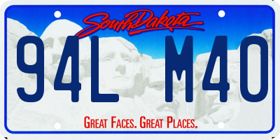 SD license plate 94LM40