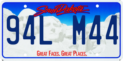 SD license plate 94LM44