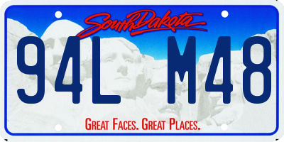 SD license plate 94LM48