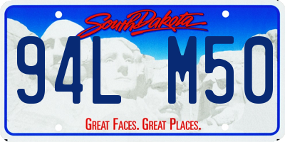 SD license plate 94LM50