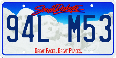 SD license plate 94LM53