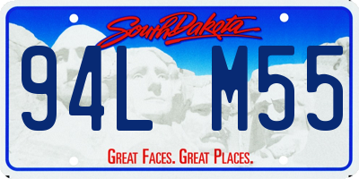 SD license plate 94LM55