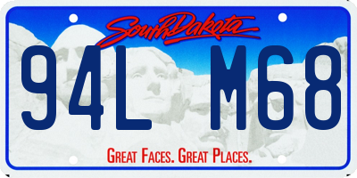 SD license plate 94LM68