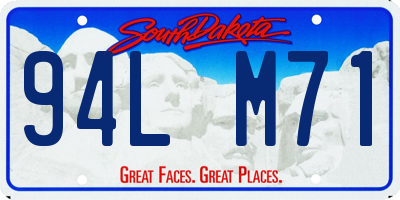 SD license plate 94LM71