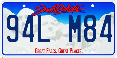 SD license plate 94LM84