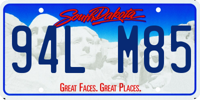 SD license plate 94LM85