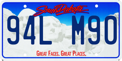 SD license plate 94LM90