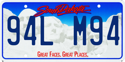SD license plate 94LM94