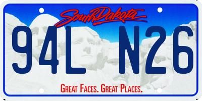 SD license plate 94LN26