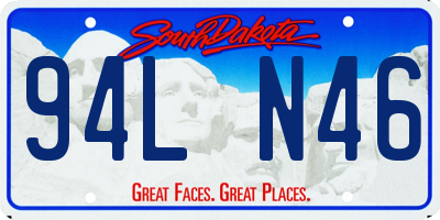 SD license plate 94LN46