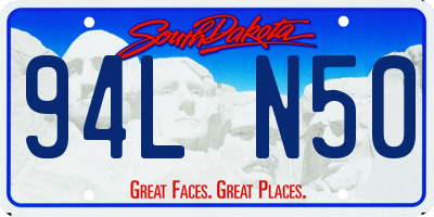 SD license plate 94LN50