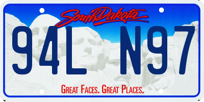 SD license plate 94LN97