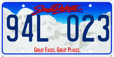 SD license plate 94LO23
