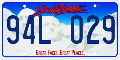 SD license plate 94LO29