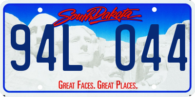SD license plate 94LO44