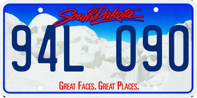 SD license plate 94LO90