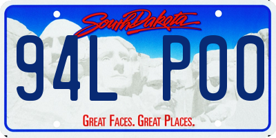SD license plate 94LP00