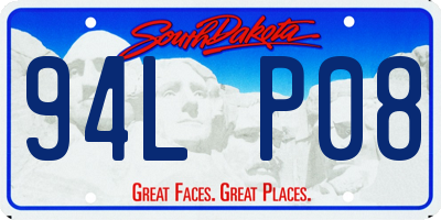 SD license plate 94LP08