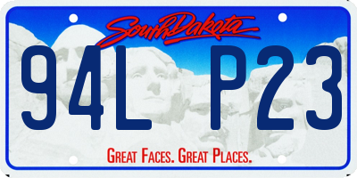 SD license plate 94LP23
