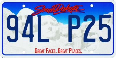 SD license plate 94LP25