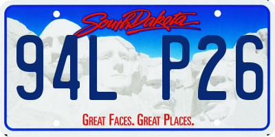 SD license plate 94LP26