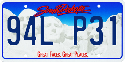 SD license plate 94LP31