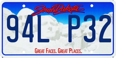 SD license plate 94LP32