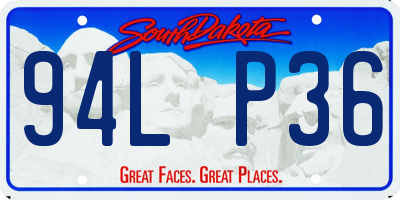 SD license plate 94LP36