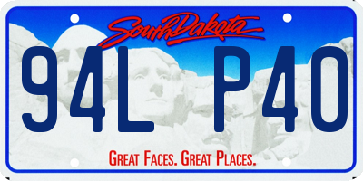 SD license plate 94LP40