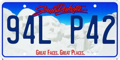 SD license plate 94LP42
