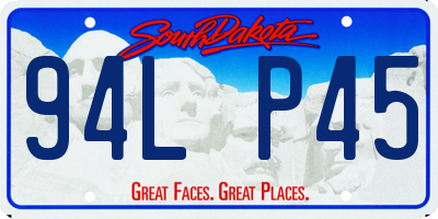 SD license plate 94LP45