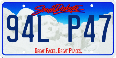 SD license plate 94LP47
