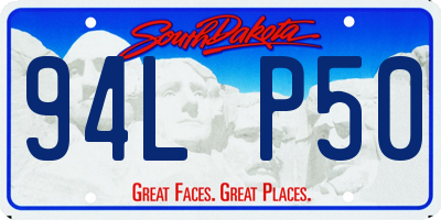 SD license plate 94LP50
