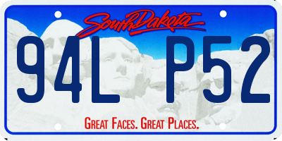 SD license plate 94LP52